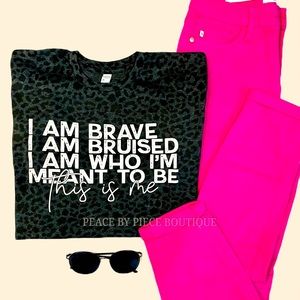 ‘This Is Me’ Leopard Graphic Tee